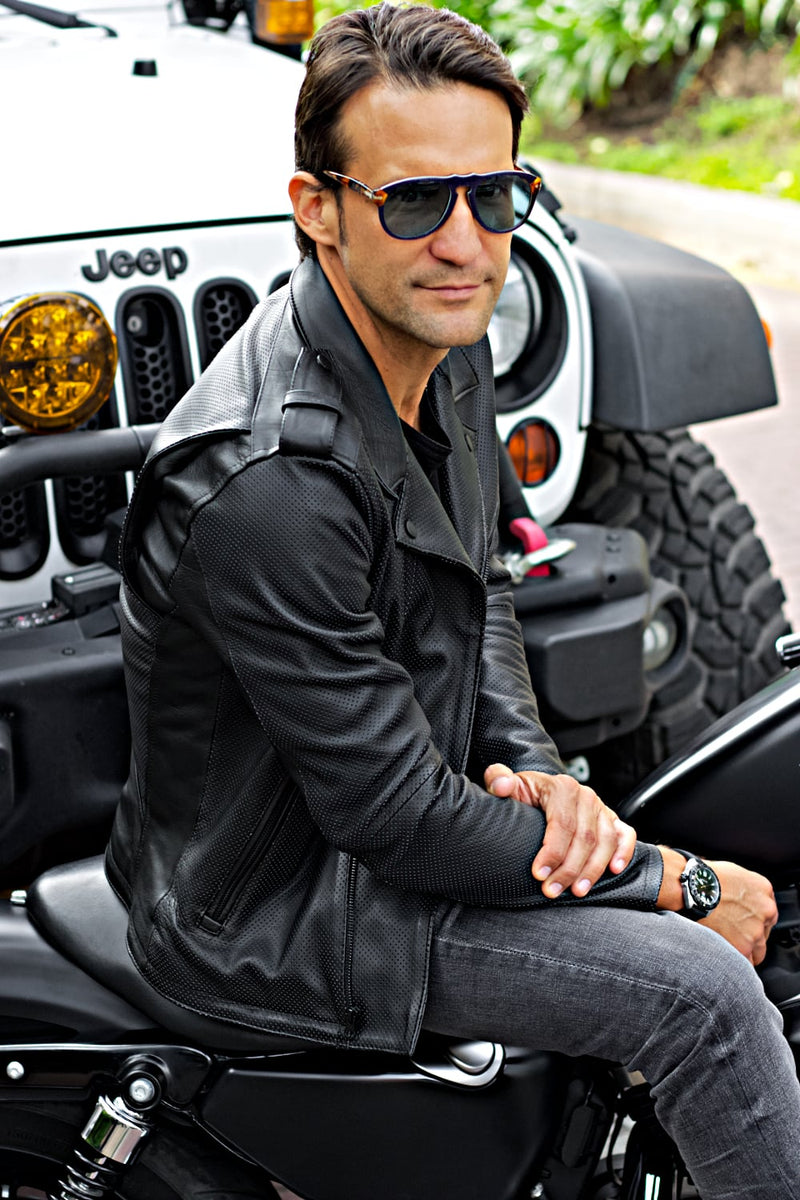 Jeep hot sale leather jacket