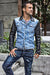 Jean Leather Mens Jacket