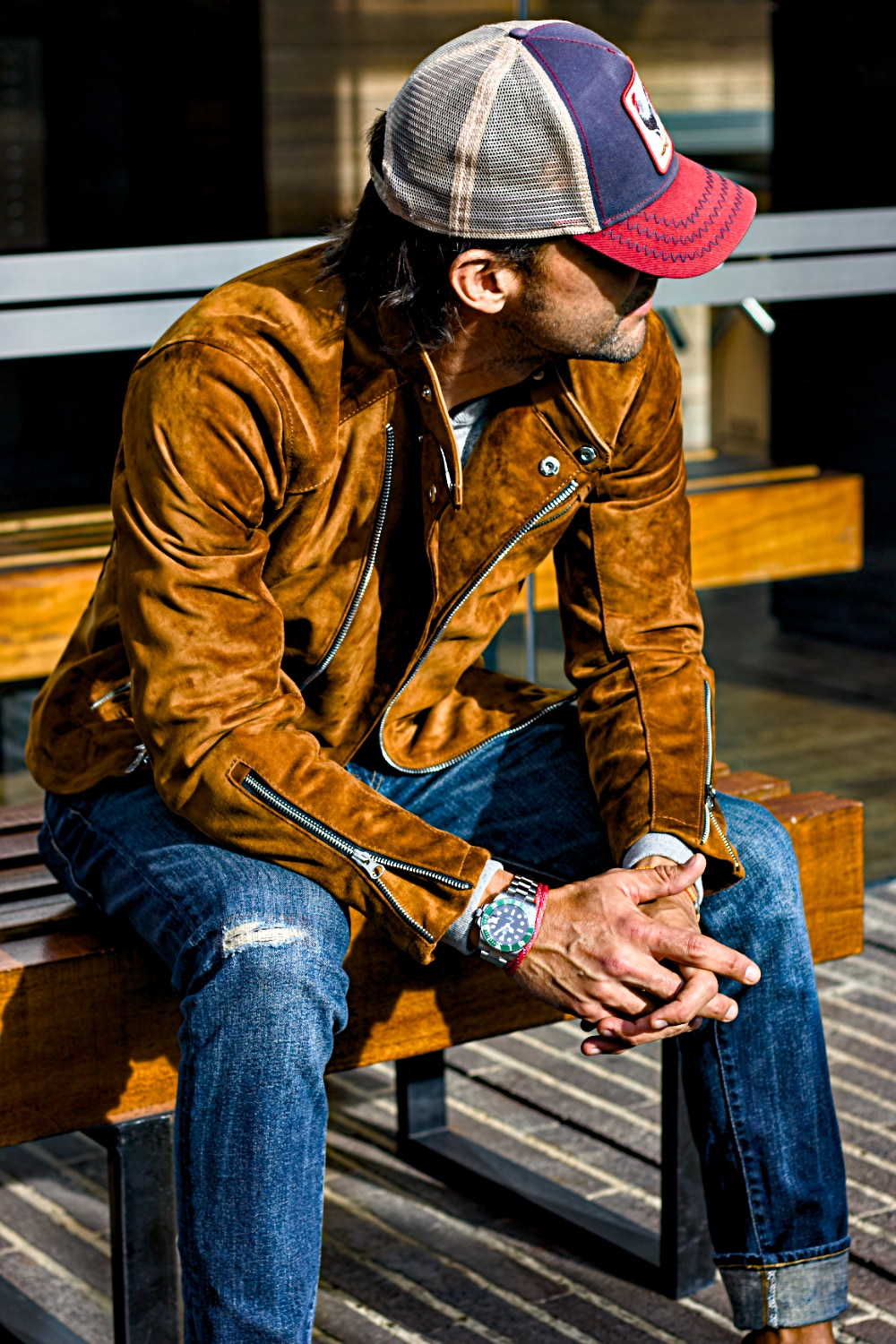 Mens Suede Leather Jacket