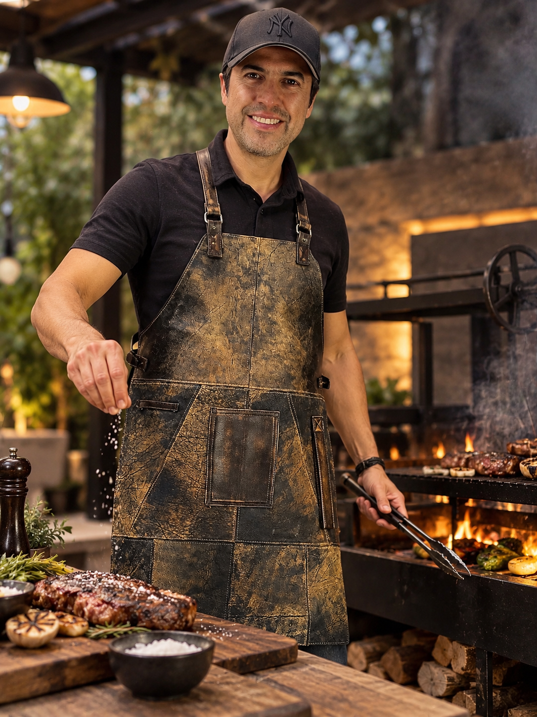 MATEUS Leather Apron ULTRA Distressed Brown -