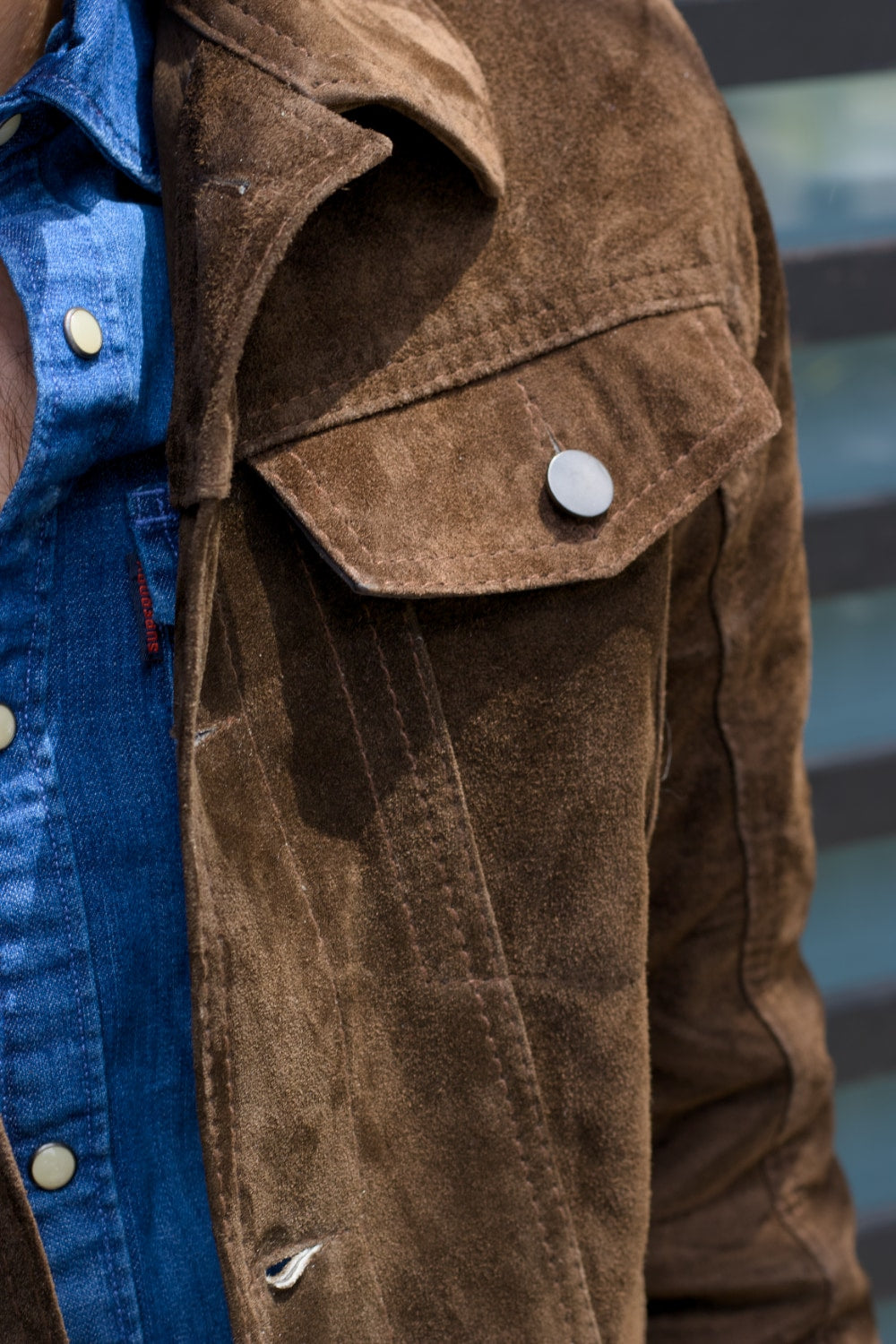 MARTIN Leather Jacket Cocoa Brown  - Suede - Trucker