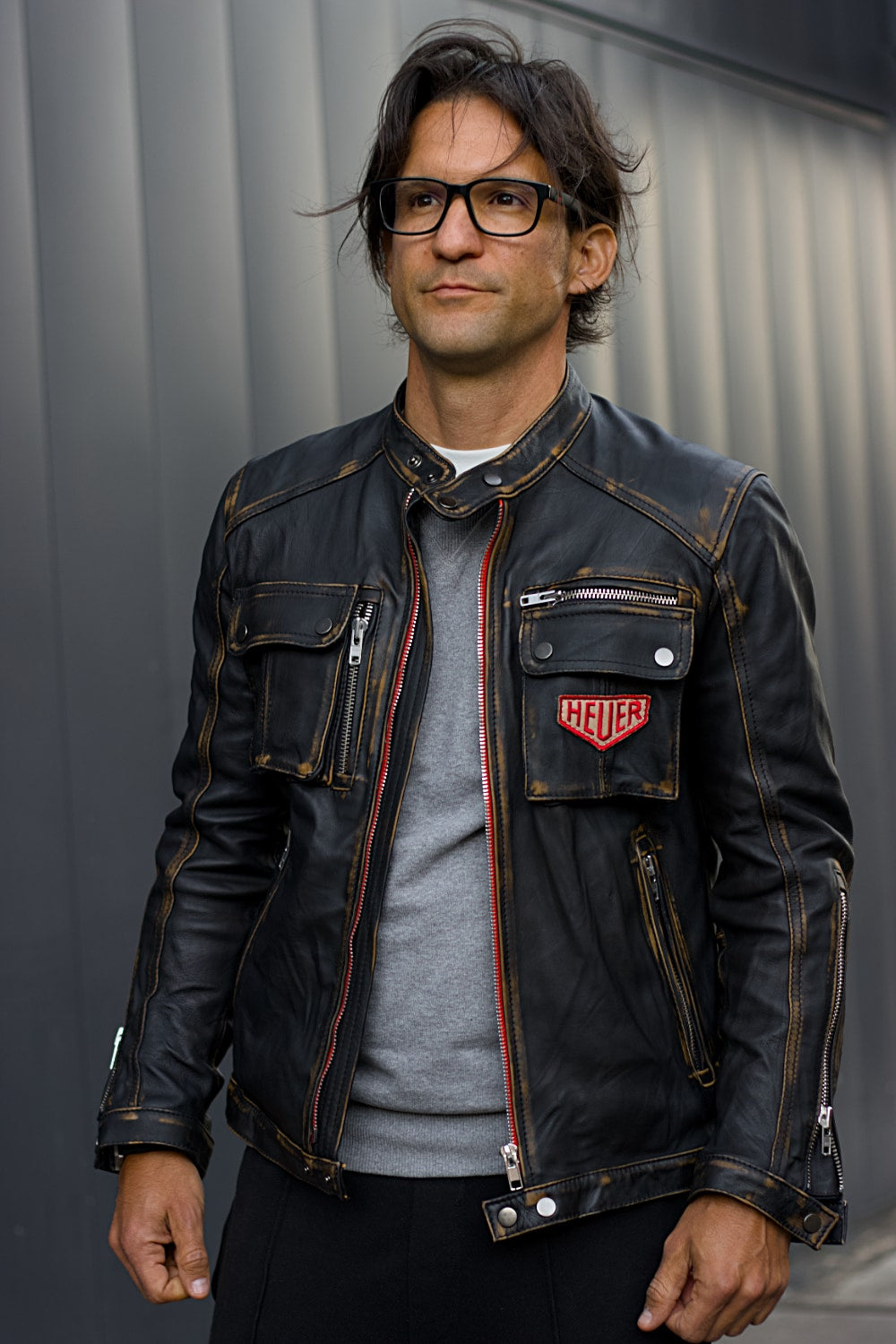 MI6 Suede Jacket Cargo Pockets - Mens in Brown - Heuer Edition