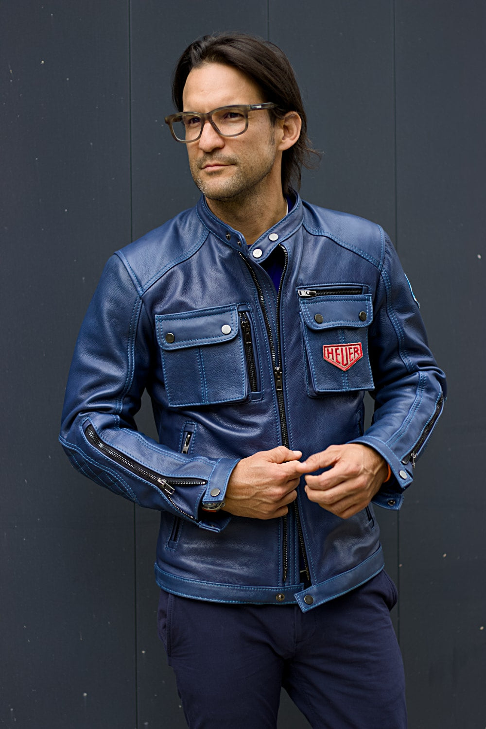 MI6 Suede Jacket Cargo Pockets - Mens in Brown - Heuer Edition