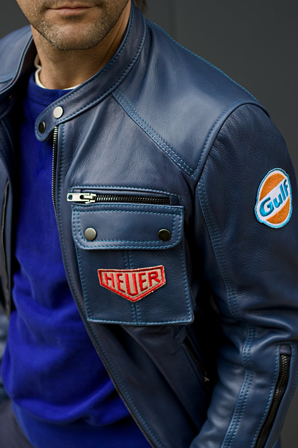 MI6 Vintage Mens HEUER & GULF Edition  Mens - Blue