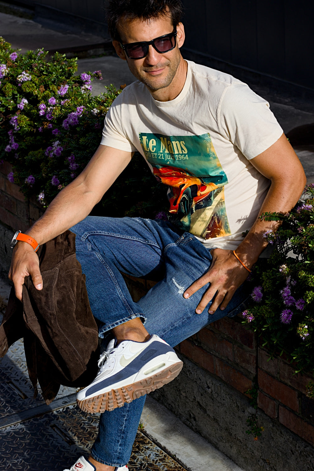 Le Mans 1964 Vintage Graphic Tee – Bone white- Limited