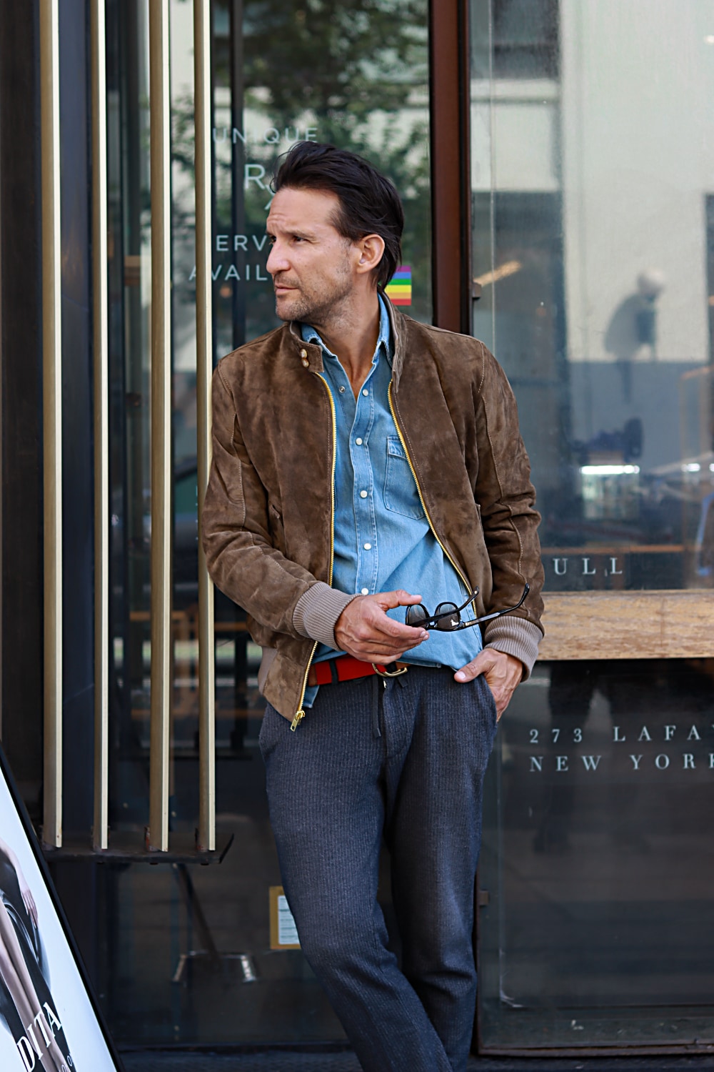 TURIN HR Jacket - Heritage Suede Jacket in Taupee - Mens
