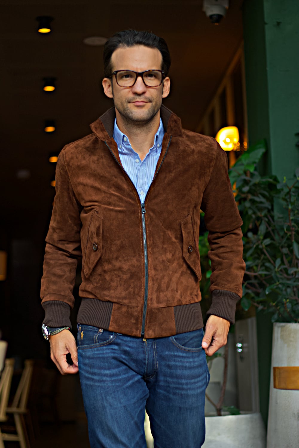 TURIN HR Jacket - Heritage Suede Jacket with Scottish Tartan Lining