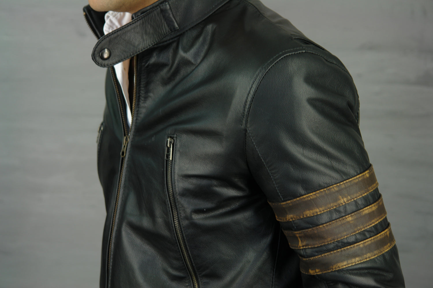 XMEN ORIGINS Leather Jacket Black Edition - PDCollection Leatherwear - Online Shop