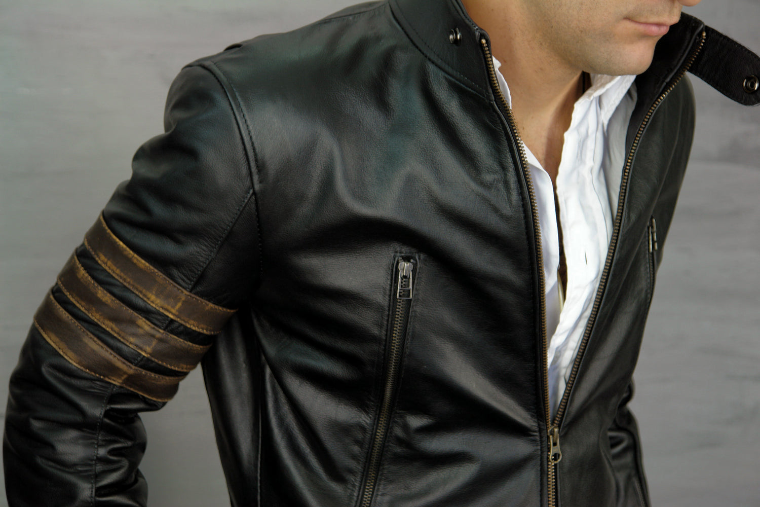 XMEN ORIGINS Leather Jacket Black Edition - PDCollection Leatherwear - Online Shop