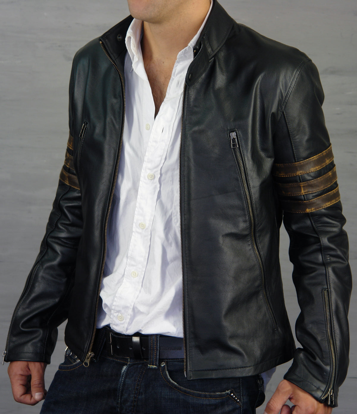XMEN ORIGINS Leather Jacket Black Edition - PDCollection Leatherwear - Online Shop