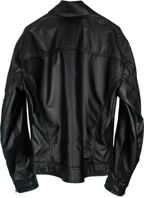 DURSS Leather Jacket in Black - Lightweight Calfskin - PDCollection Leatherwear - Online Shop