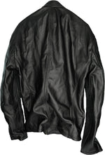 SAFARI Leather Jacket Black- Solid Black Cafe Racer Jacket - PDCollection Leatherwear - Online Shop