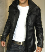 GHOST Leather Jacket Distressed Brown Mid-Length - PDCollection Leatherwear - Online Shop