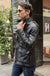 FIELD FR Leather Jacket in Calfskin - Black  - Mid-Length - PDCollection Leatherwear - Online Shop