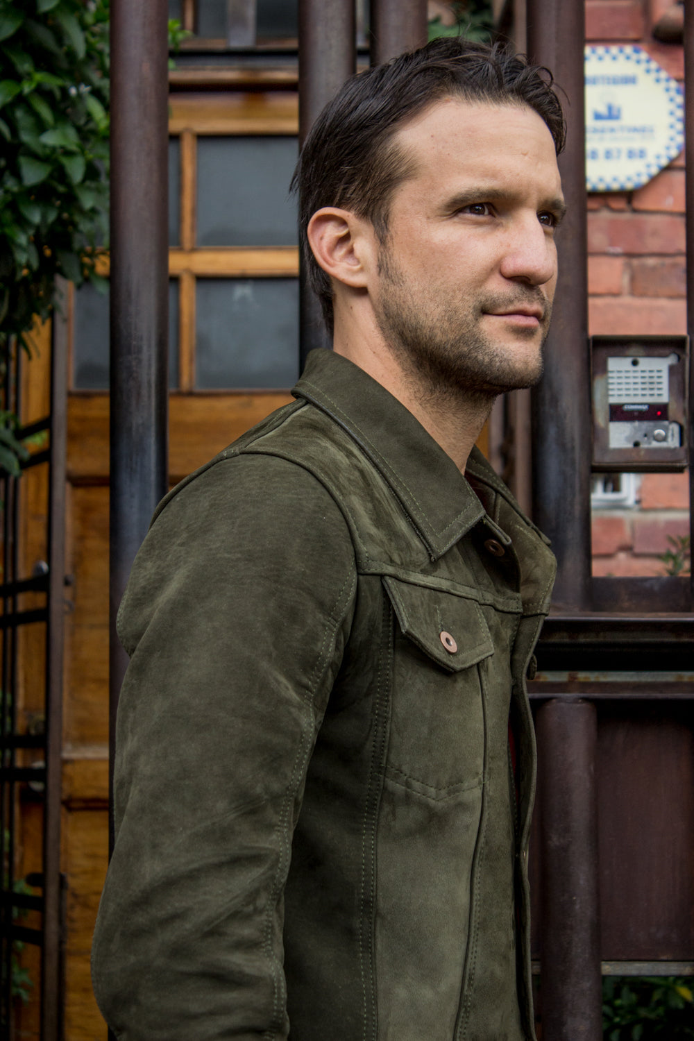 MARTIN Leather Jacket Green  - Nubuck Suede - - PDCollection Leatherwear - Online Shop
