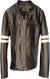 MUSTANG Leather Jacket Distressed Brown - Cafe Racer Stripes - PDCollection Leatherwear - Online Shop