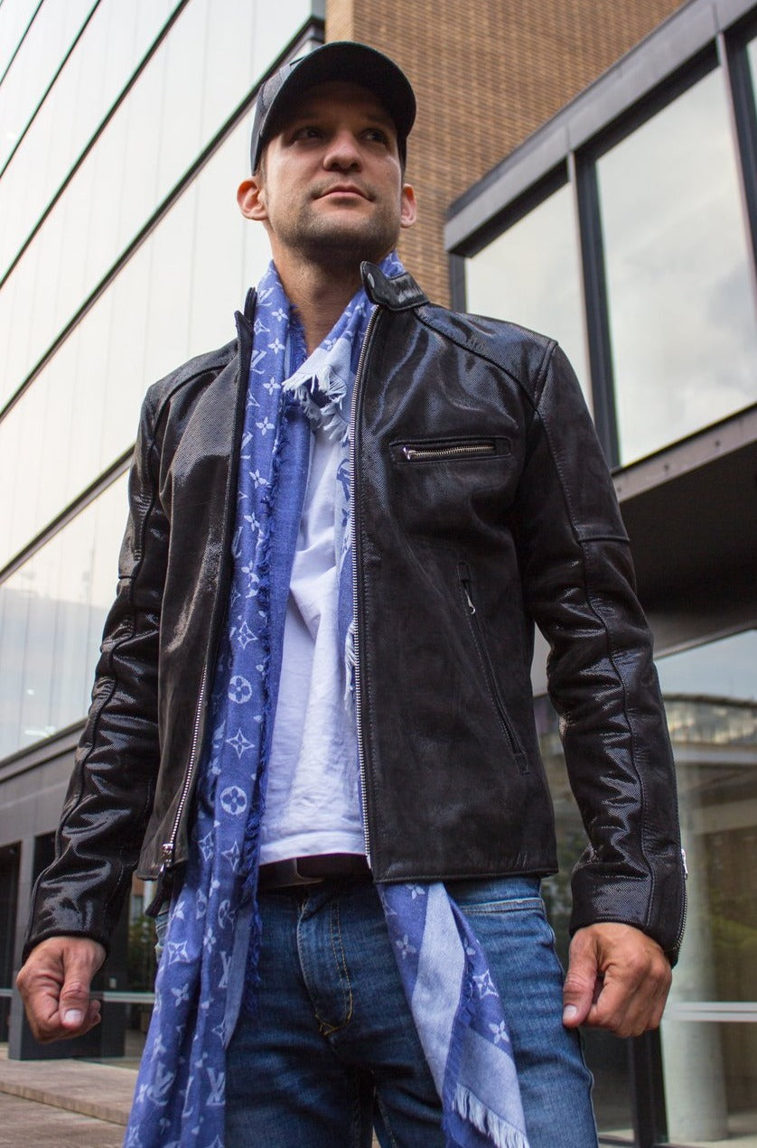 R79 VEGAS Leather Jacket Shine Black  - Music - PDCollection Leatherwear - Online Shop