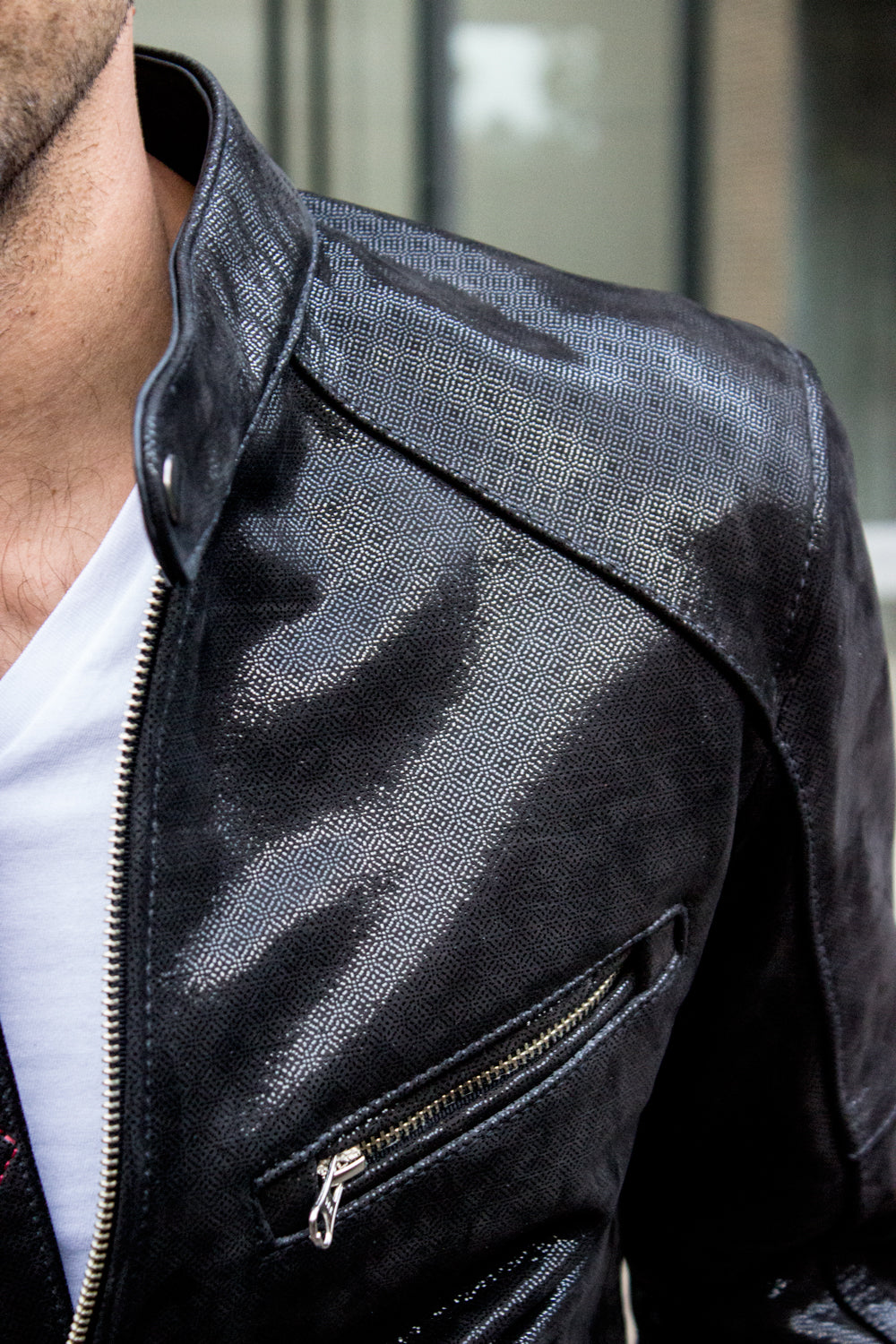 R79 VEGAS Leather Jacket Shine Black  - Music - PDCollection Leatherwear - Online Shop