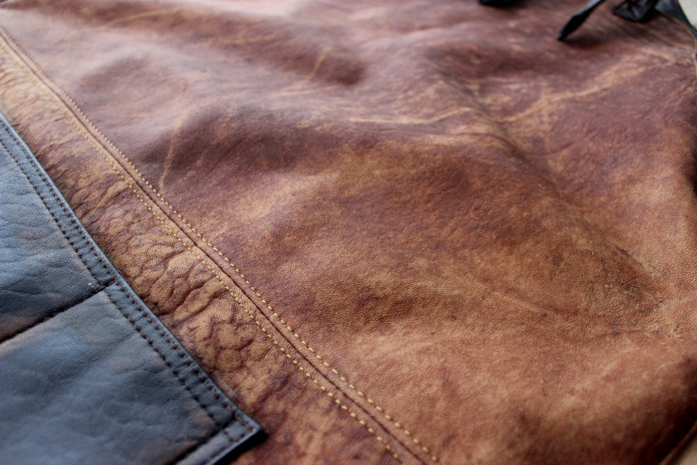 PALEO Leather Apron in - Natural Leather for Baristas BBQ Restaurant Personalization - PDCollection Leatherwear - Online Shop