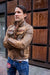STONE Leather Jacket - Double zip in  Stone Vintage Washed Distressed Color