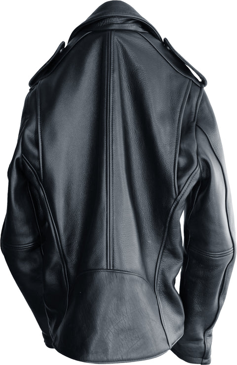 Rebel UKR Classic Biker Leather Jacket Leather - Black - PDCollection Leatherwear - Online Shop