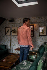 MCDAVE Leather Jacket Pink Rose- Bison Suede -