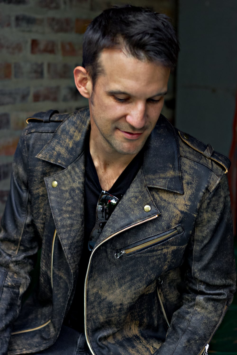 Rebel II Vintage Leather Jacket Ultra Distressed Brown