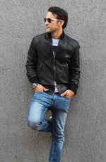 COSMO Leather Jacket Bomber lightweight - Perforated - - PDCollection Leatherwear - Online Shop