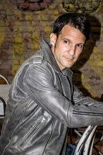 MELBOURNE BK Leather Jacket - Special Edition - Stone Gray -