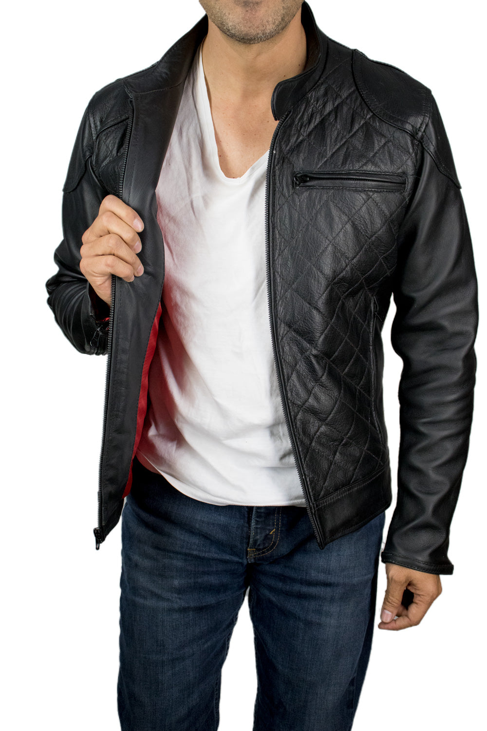 MANSFIELD Leather Jacket Black - PDCollection Leatherwear - Online Shop