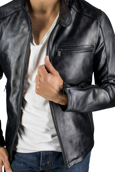 R79 AX Leather Jacket - Cafe Racer - PDCollection Leatherwear - Online Shop