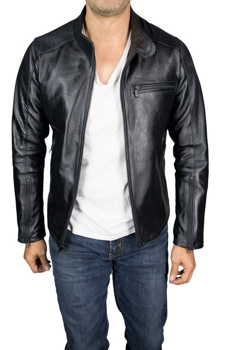 R79 AX Leather Jacket - Cafe Racer - PDCollection Leatherwear - Online Shop