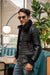MAR L.E. Leather Jacket Quilted in Black & Black Shearling - Limited