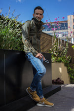 ZEALAND Leather Jacket - S. Edition - Washed Military Green - PDCollection Leatherwear - Online Shop