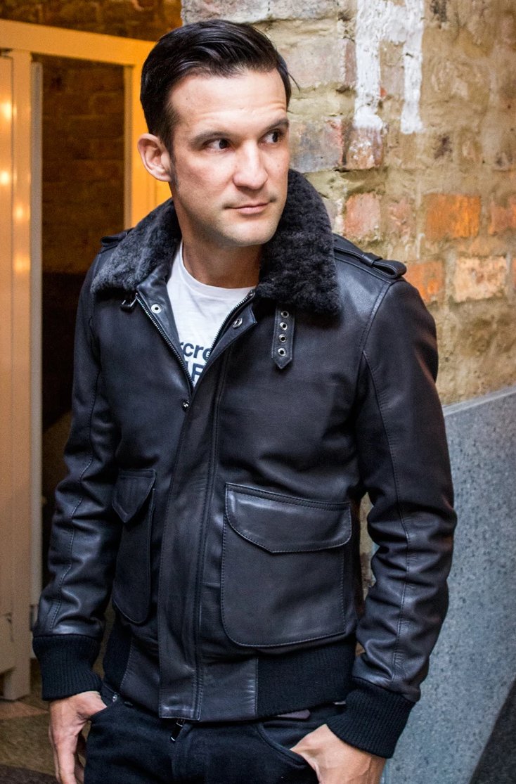 PILOT Leather Jacket - Mate Black - Shearling - PDCollection Leatherwear - Online Shop
