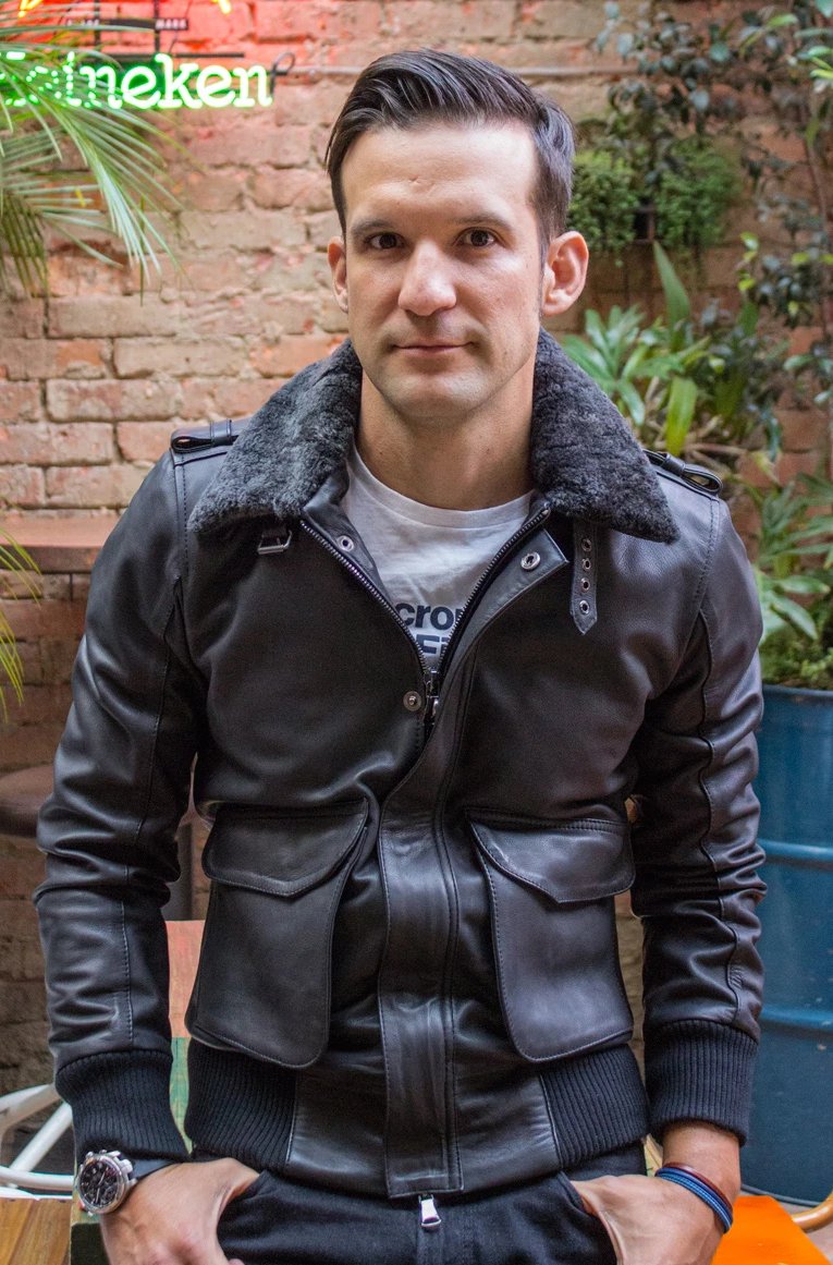 PILOT Leather Jacket - Mate Black - Shearling - PDCollection Leatherwear - Online Shop