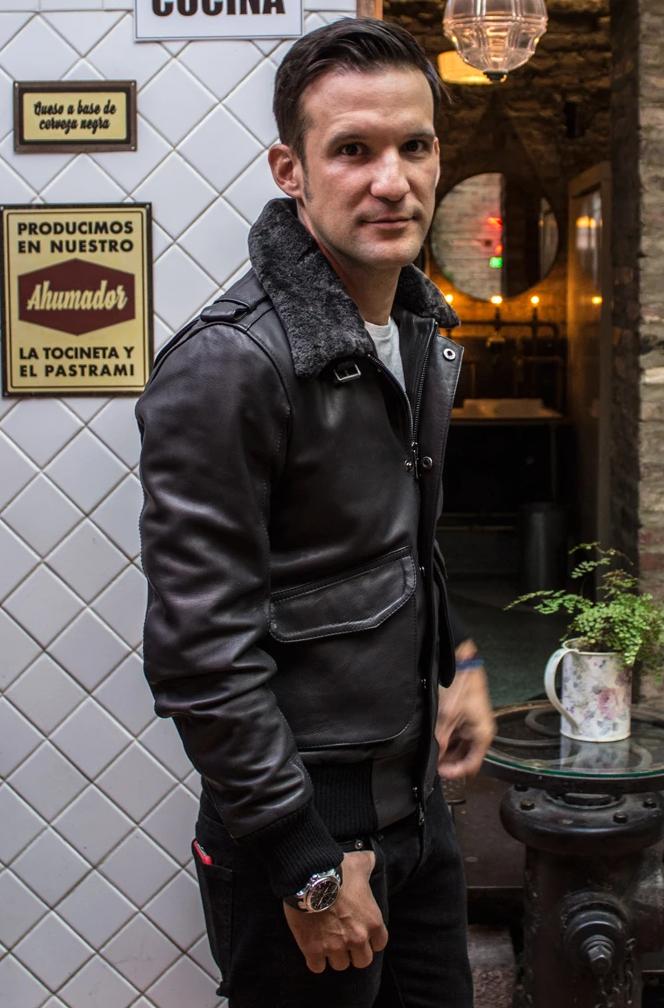 PILOT Leather Jacket - Mate Black - Shearling - PDCollection Leatherwear - Online Shop