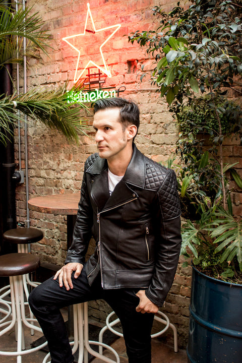 DEAN Leather Jacket Quilted - Mate Black - PDCollection Leatherwear - Online Shop