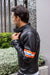 GULF Leather Jacket  Cafe Racer Modern Retro Stripes - PDCollection Leatherwear - Online Shop