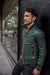 LUXUS HI TECH Leather Jacket Bomber lightweight - Perforated - Green