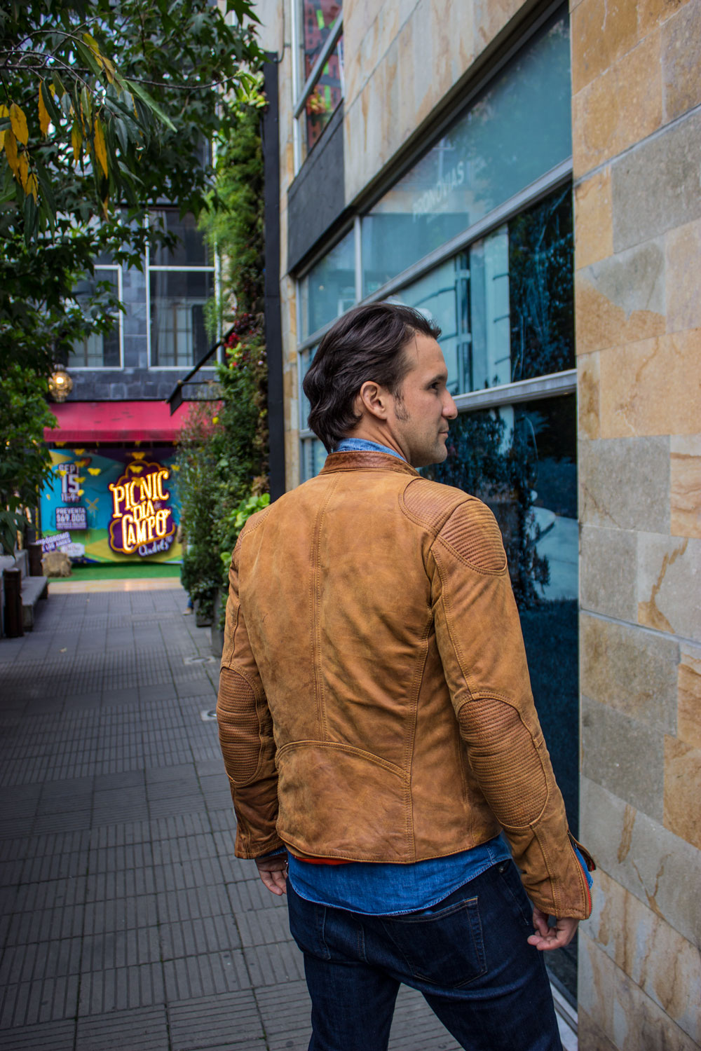 R.R. Washed Leather Jacket  - In Terra Color Authentic Cafe Racer Style - PDCollection Leatherwear - Online Shop