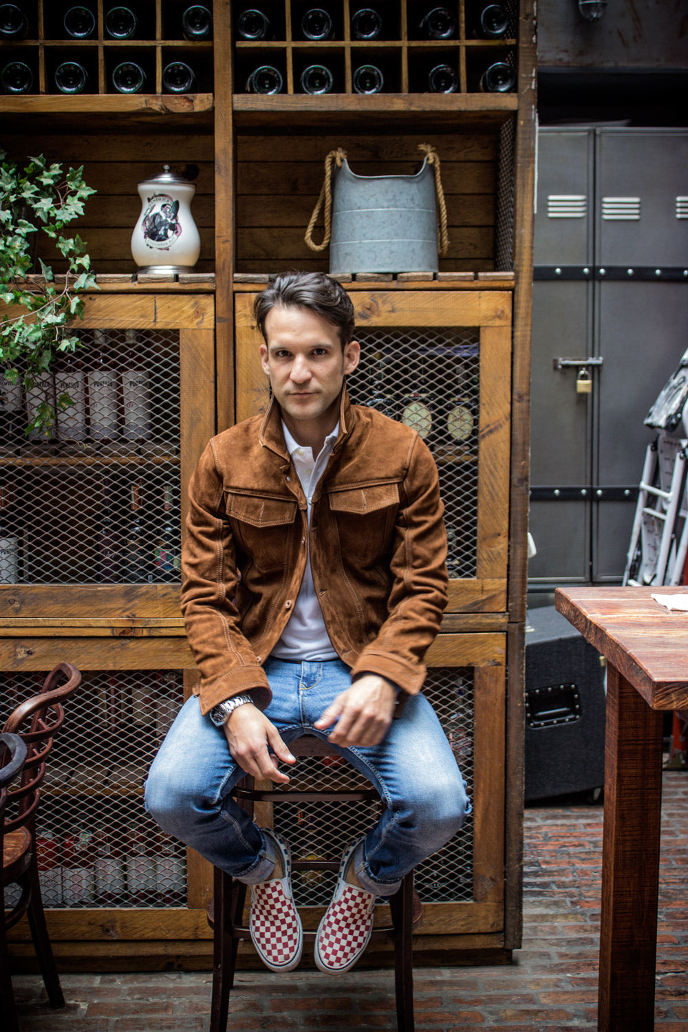 MARTIN Leather Jacket Terra Brown  - Nubuck Suede - - PDCollection Leatherwear - Online Shop