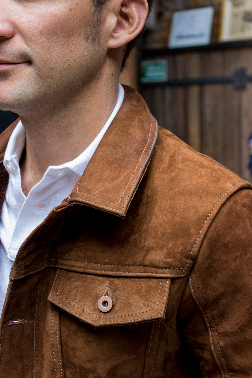 MARTIN Leather Jacket Terra Brown  - Nubuck Suede - - PDCollection Leatherwear - Online Shop