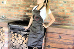 Leather Apron bbq Black & Red Heart - Fancy - PDCollection Leatherwear - Online Shop