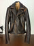 Rebel Fur Vintage Jacket Aged Leather Distressed Brown Removable Vest - PDCollection Leatherwear - Online Shop