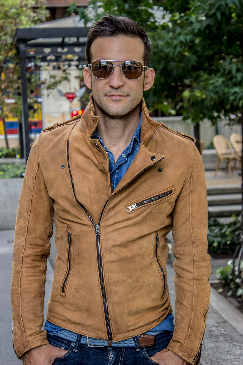 REBEL VALLEY Leather Jacket - Special Edition - Stone Washed - - PDCollection Leatherwear - Online Shop