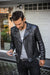 LUKAS BOLD CR Leather Jacket diamond Quilted - Black - Magic RUDE Video - PDCollection Leatherwear - Online Shop