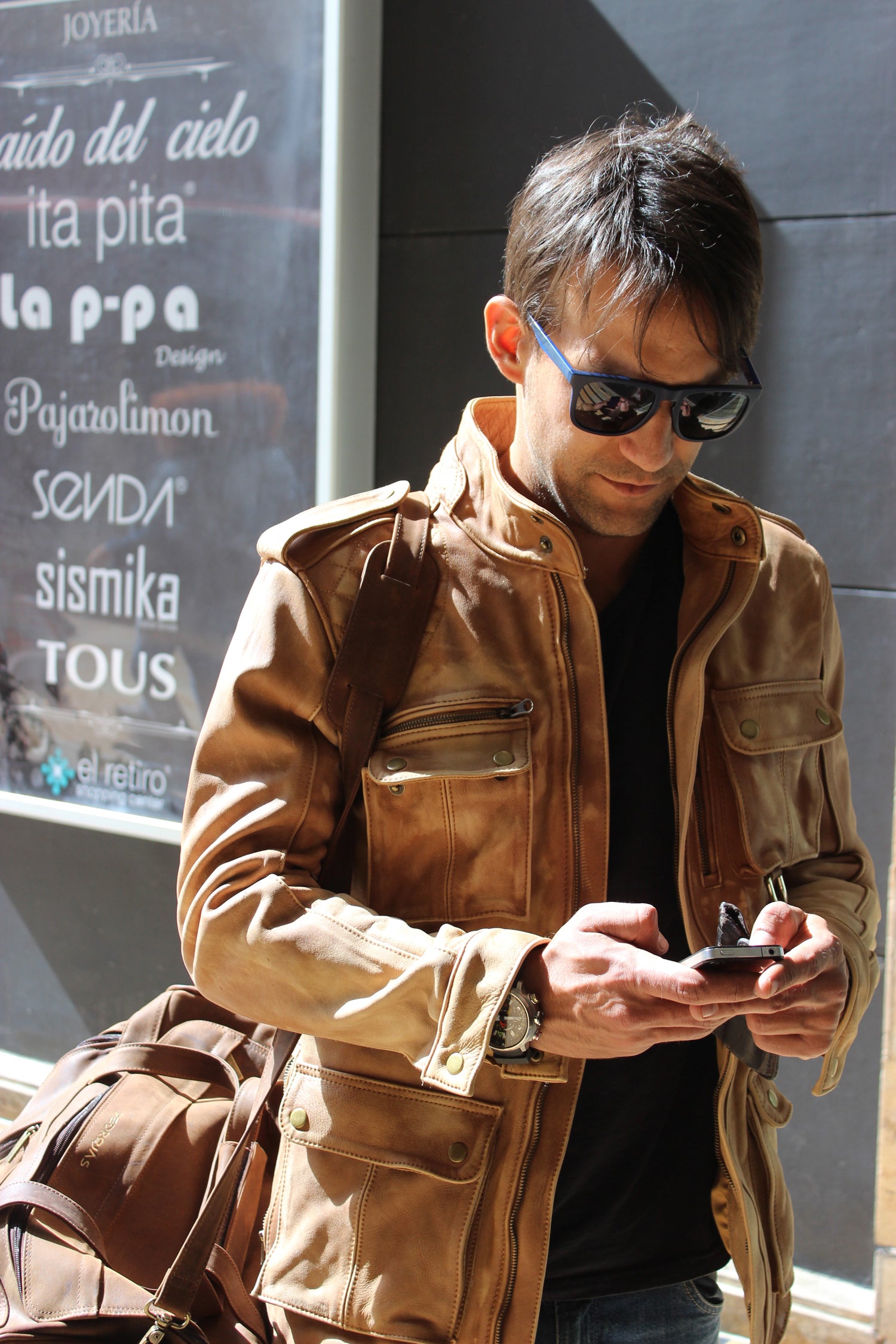 FIELD FR Leather Jacket Rugged Napa Washed Stone / Contrasted  - Mid-Length - PDCollection Leatherwear - Online Shop