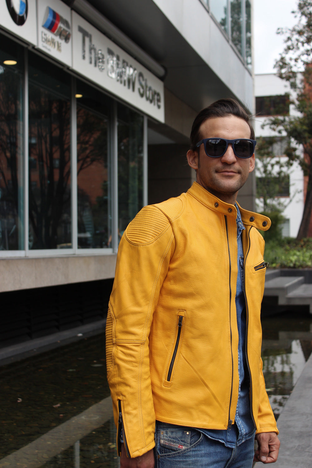 BUNGALOW Leather Jacket in Golden - Limited -Yellow - PDCollection Leatherwear - Online Shop