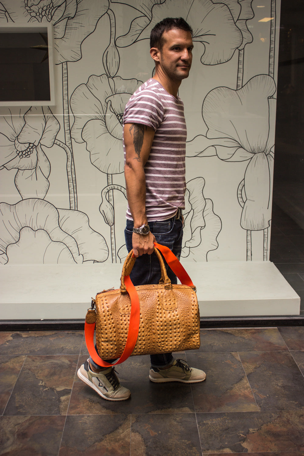 OUST Leather Bag in Luxury animal embossed - PDCollection Leatherwear - Online Shop